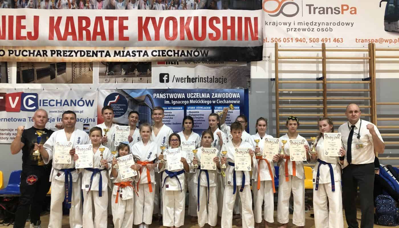 Turniej Karate Kyokushin o Puchar Prezydenta Miasta Ciechanów 09.10.2021.