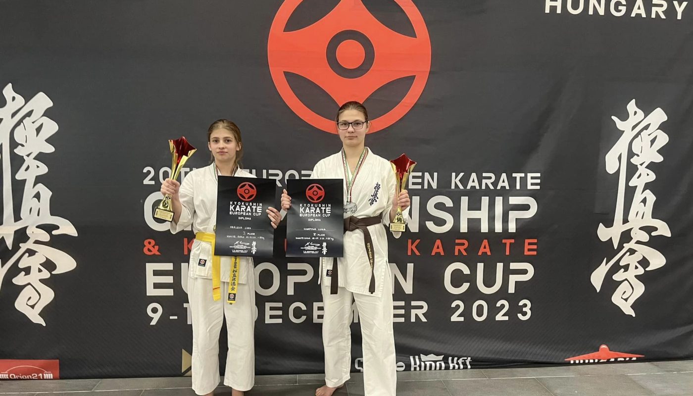 Mistrzyni i Wicemistrzyni Pucharu Europy Karate Kyokushin, Budapeszt, Węgry, 8-9.12.2023